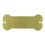 Blank Satin Brass Dog Bone Plate (3 1/4"X1 1/4"), Price/piece