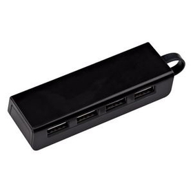 Custom 4-Port Traveler USB Hub With Phone Stand, 4" W x 1 1/8" H