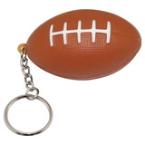 Custom Football Squeezies Stress Reliever Keychain