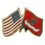 Blank Military Award Pins (American & USMC Flags), 7/8" W, Price/piece