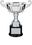 Custom Silver Plated Aluminum Cup Trophy w/ Plastic Base (8.5"), Price/piece