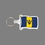 Key Ring & Full Color Punch Tag W/ Tab - Flag of Barbados, Price/piece