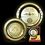 Custom Etched Brass Medallion Plates - 5" Round, Price/piece
