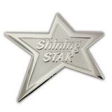 Blank Shining Star Pin, 1 1/8