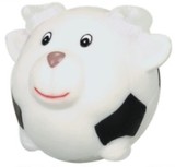 Custom Rubber Soccer Ball Shaped Sheep Dog Toy