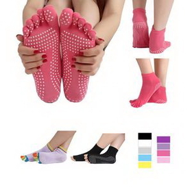 Custom Non-slip Yoga Sock, 8" L x 2 3/4" W