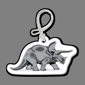 Custom Dinosaur (Triceratops) Bag Tag