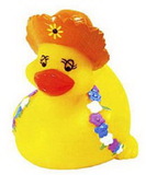 Custom Rubber Summer Duck, 3 1/2