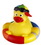 Blank Rubber Rainbow Bobbin Buddy Duck, 3 3/4" L x 3 3/4" W x 3 1/2" H