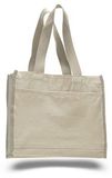 Natural Canvas Gusset Tote Bag - Blank (14