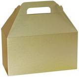Custom Metallic Gold Gable Box, 8 1/2