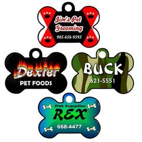 Custom Pet Tags, 1.5" L x 1" W