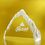 Custom Awards-optical crystal award/trophy 5-1/2 inch high, 6 3/4" W x 5 1/2" H x 2 1/4" D, Price/piece