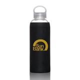 Custom The Mantra Glass/Silicone Bottle - Black, 2.875