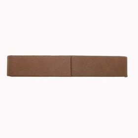 Custom Leatherette Single Pen Case - Dark Brown Screen Imprinted, 6.5" L x 1" W