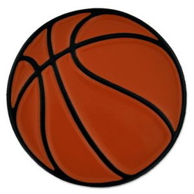 Blank Basketball Sports Pin, 1" W x 1" H
