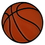 Blank Basketball Sports Pin, 1" W x 1" H, Price/piece