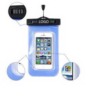 Custom PVC Waterproof Cell Phone Bag, 4" W x 7" H