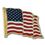 Blank American Flag Lapel Pin - Made in USA, 0.75" L x 0.5" W x 0.5" H, Price/piece