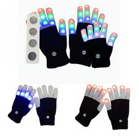 Custom LED Light-up Gloves, 9" L x 4 9/10" W