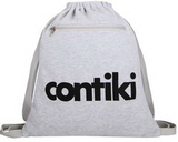 Custom Knit Cotton Sweatshirt Drawstring Backpack, 14