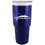 Custom CeramiSteel BOSS 32 Oz. Blue Stainless double wall vacuum insulated travel mug with ceramic coating, Price/piece