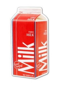 Custom Milk Carton Magnet (7.1-9 Sq. In. & 30mm Thick)