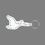 Custom Key Ring & Punch Tag W/ Tab - Flying Goose, Price/piece