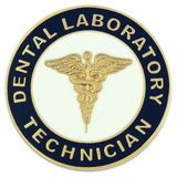 Blank Dental Laboratory Technician Pin, 1