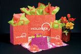 Custom Orange/ Pink Mosaic Poly Design Bag/ 4 Mil (16