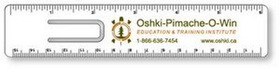 Custom .015 White Plastic Punched Clip Bookmark - 1.25"x6.25", Full Color