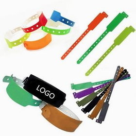 Custom Plastic Wristband For Events, 9.84" L x 0.98" W