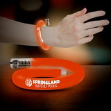 Custom Orange Light Up Coil Tube Bracelet