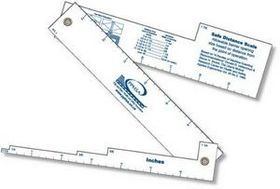 Custom Hinged Guard Opening Scales/ Rulers (1.875"x20") 3 Pieces, Spot Color