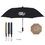 Custom 44" Arc Telescopic Folding Wood Handle Umbrella, Price/piece