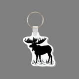 Custom Key Ring & Punch Tag - Moose Silhouette Tag W/ Tab