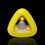 Custom Yellow/Amber Flicker Pumpkin Light, 2 1/2" Diameter, Price/piece