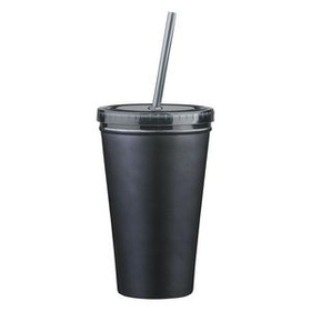Custom 16 Oz. Stainless Steel Double Wall Tumbler, 6 1/4" H