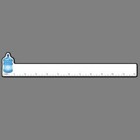 12" Ruler W/ Full Color 5 Gallon Water Bottle