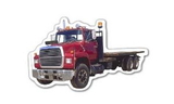 Custom Semi-Truck #3 Magnet - 5.1-7 Sq. In. (30MM Thick)