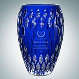 Custom Blue Nautilus Vase | Hand Cut, 10