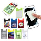 Custom Silicon Smart Phone Wallet With Screen Cleaner, 2 1/4