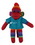 Custom Rainbow Sock Monkey (Plush) in Scrub Shirt 16", Price/piece