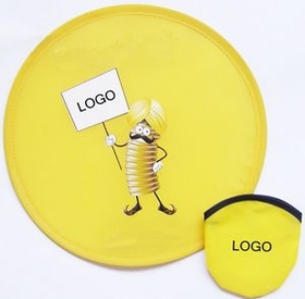 Custom Foldable Flying Disc With Pouch, 10" Diameter