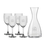 Custom Niagara 1.2L Carafe with four Wine glasses