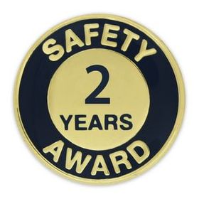 Blank Safety Award Pin - 2 Year, 3/4" W x 3/4" H
