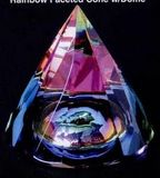 Custom Rainbow Faceted Cone With Center Dome (2
