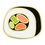 Blank Sushi Roll Lapel Pin, 5/8" W x 3/4" H, Price/piece