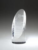 Custom Crystal Cylinder Award, 8