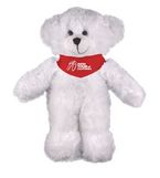 Custom Soft Plush White Bear with Bandana 8